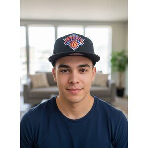 NBA New York Knicks Mesh Hat Black One Size Adjustable